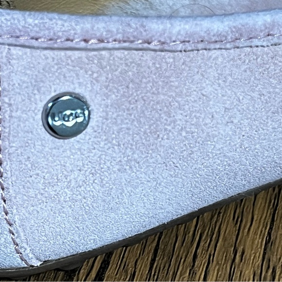 UGG Kaley Wisp Suede Shearling Flats Slippers Women’s Size 6 Pink Brand New - Picture 8 of 11